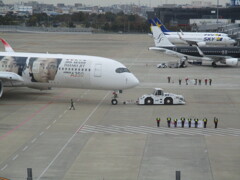 JAL A350 JA04XJの出発　①