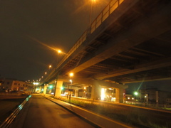 夜の福岡都市高速③