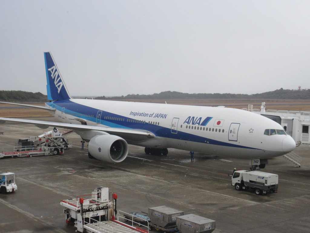 新年初フライト　長崎空港にて⑩