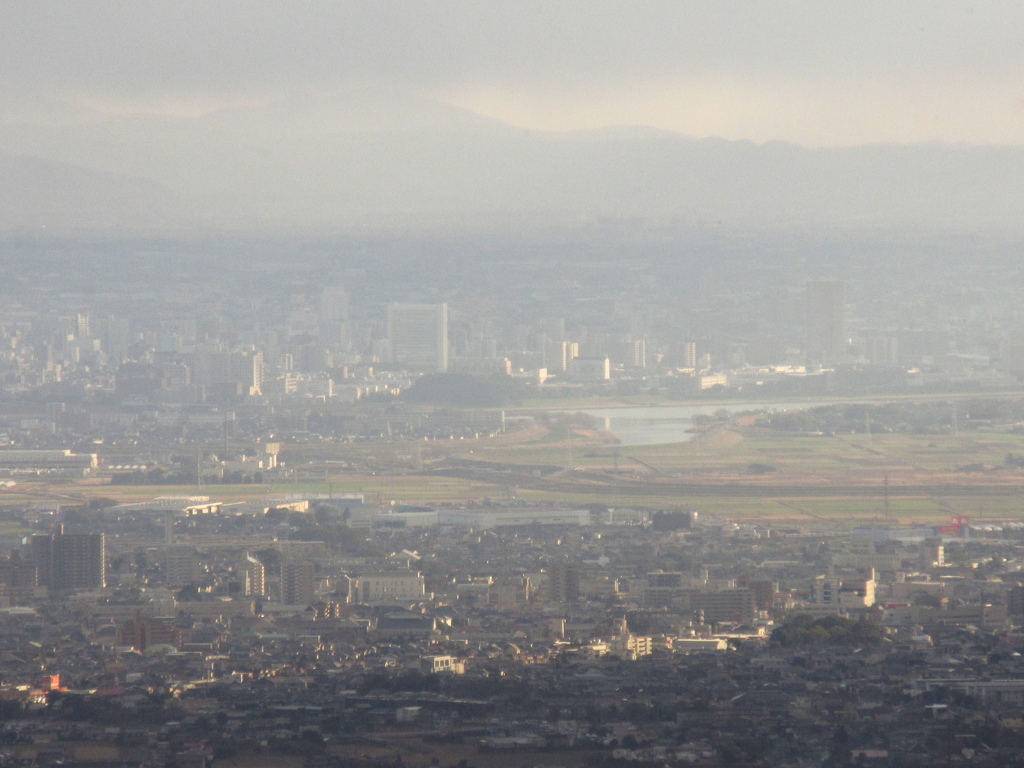 山頂から見る久留米市③