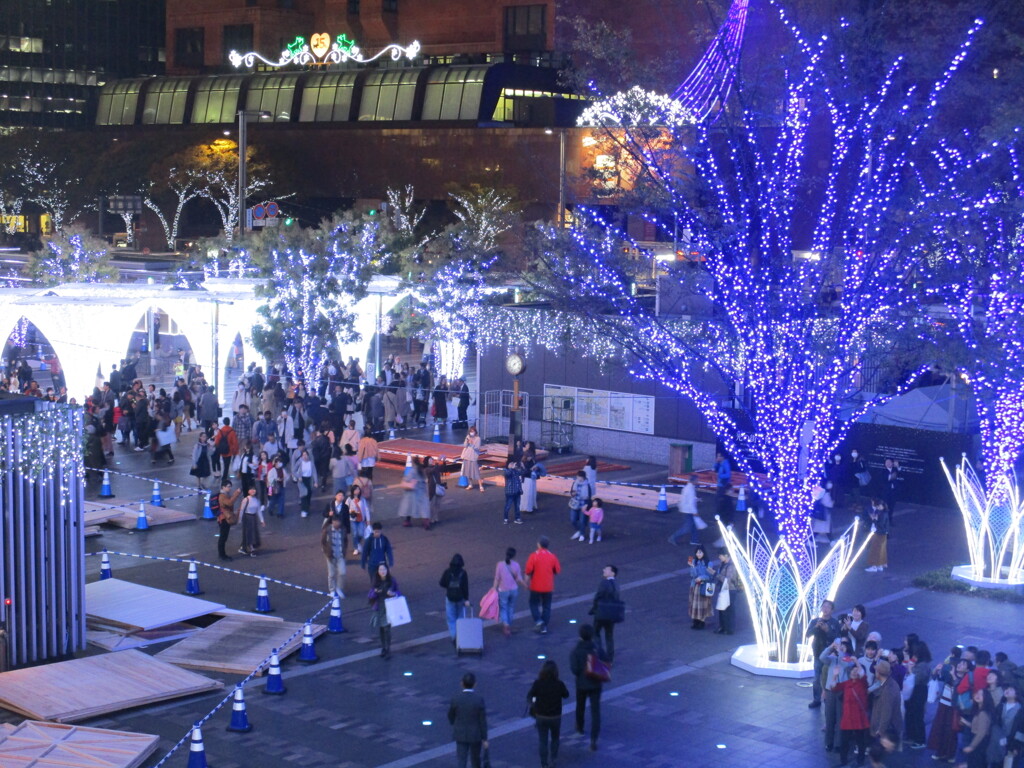 博多シティのイルミネーション点灯　⑨