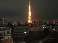 六本木ヒルズから撮影した東京タワー