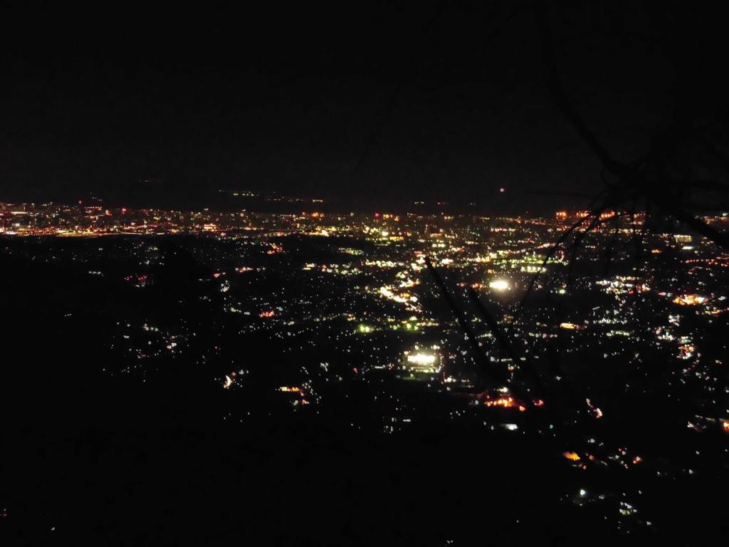 太宰府の山からの夜景①