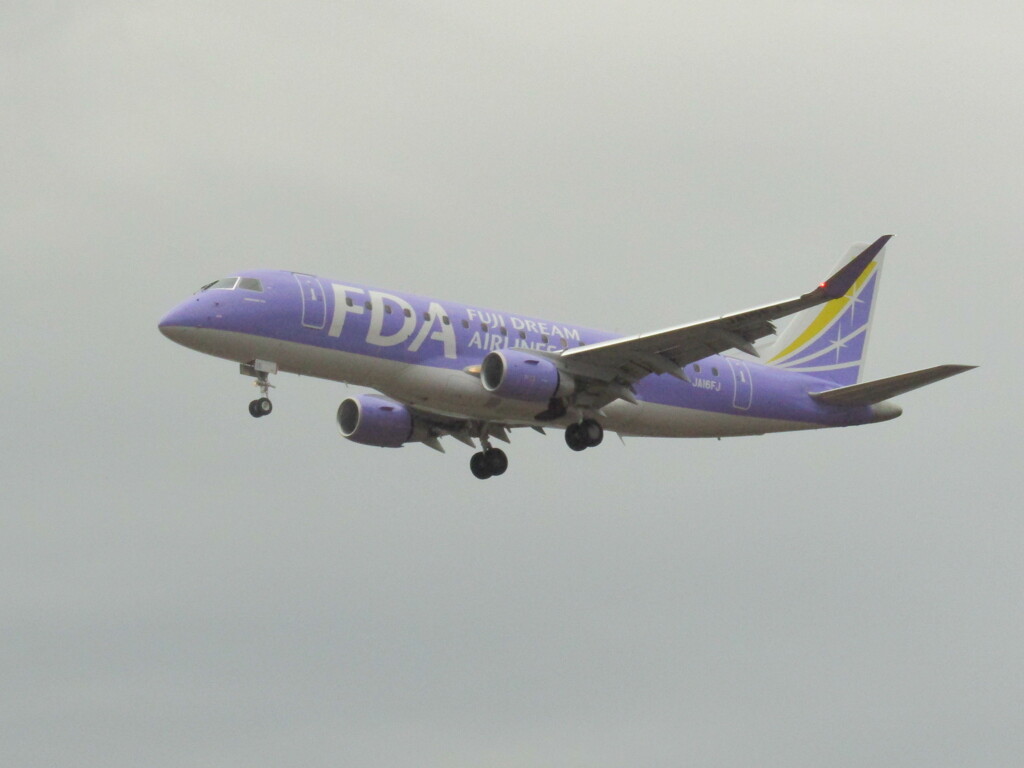 FDA　JA16FJ　福岡ランディング