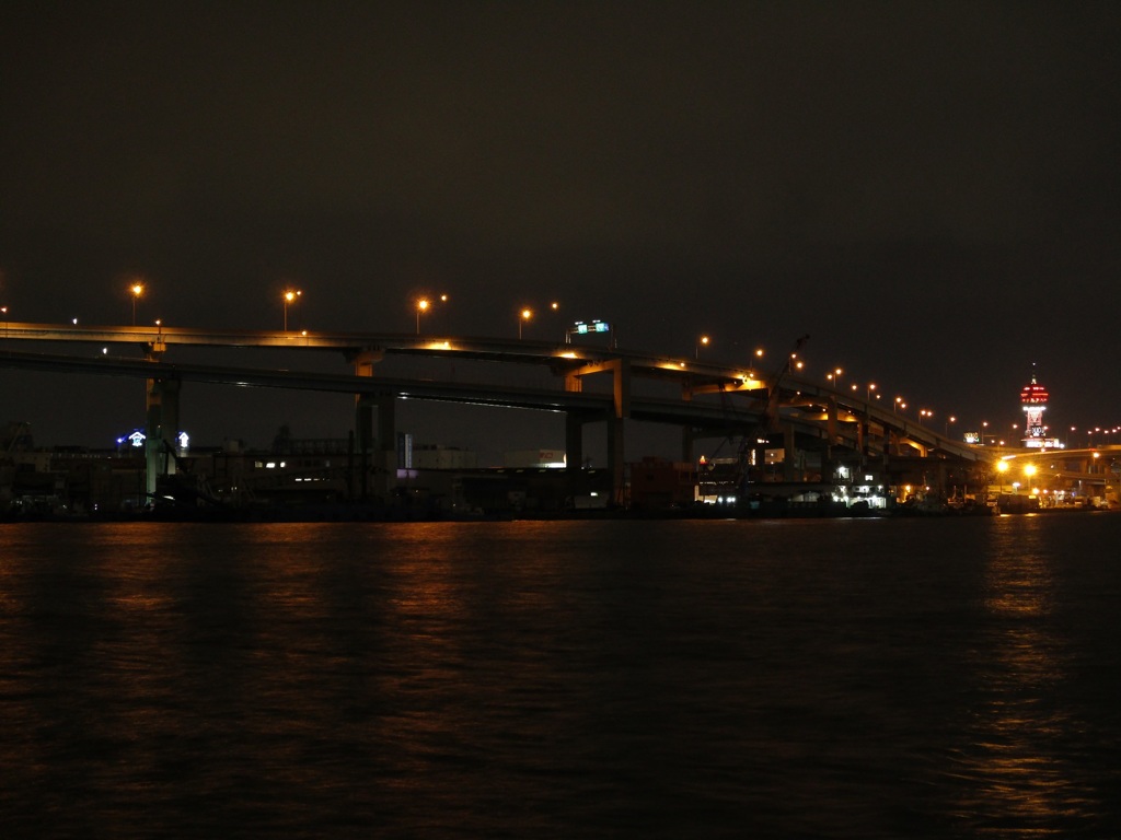 福岡市中央区長浜　夜の須崎埠頭にて　③