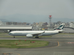 キャセイパシフィック　A330の離陸
