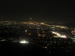 筑紫野市の山頂より見た福岡市の夜景②