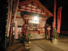 夜の神社にて①