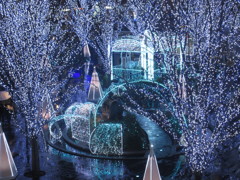 博多シティ２Ｆから見たイルミネーション②