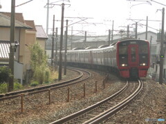 上り813系　多々良付近にて