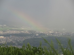 佐賀県基山山頂で見えた虹です。