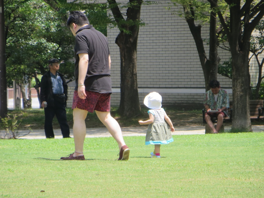 福岡市天神中央公園での光景③