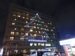 マンションで見たクリスマスイルミネーション