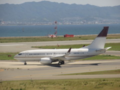 PRIVATE　JET　B737の出発