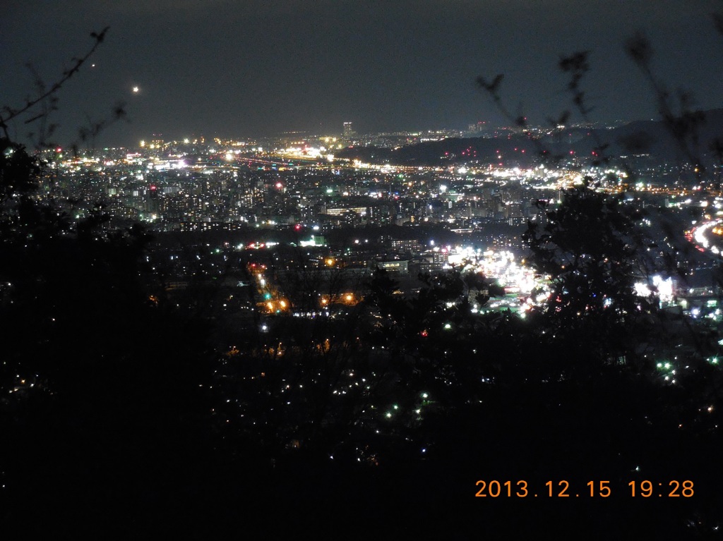 福岡県筑紫野市天拝山からの夜景①