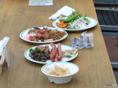 空港ビアガーデンの料理