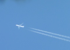 ついでに飛行機雲