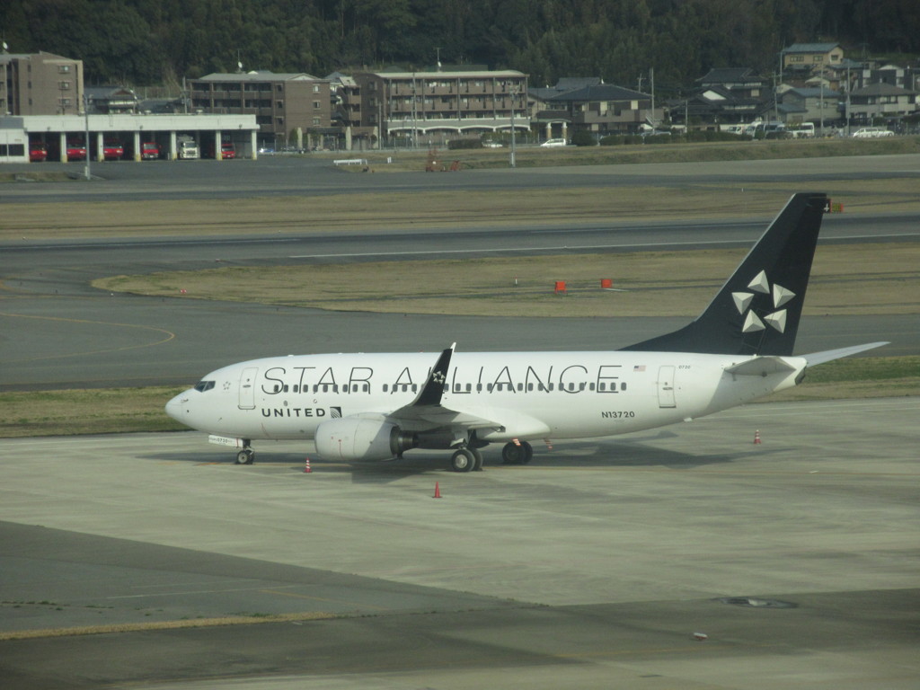 UNITED　B737機材不良で欠航