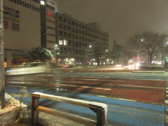 福岡市中央区天神の積雪の様子です⑥