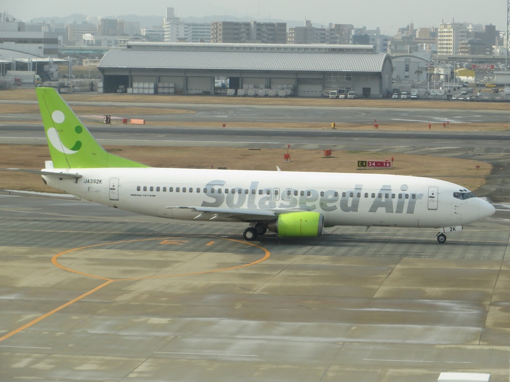 福岡空港に臨時着陸したソラシドエア
