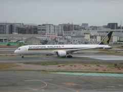 シンガポール航空　B787-10の離陸