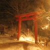 雪の夜の神社　⑩