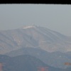 雪の積もった脊振山
