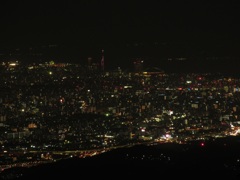 太宰府市宝満山からの夜景①