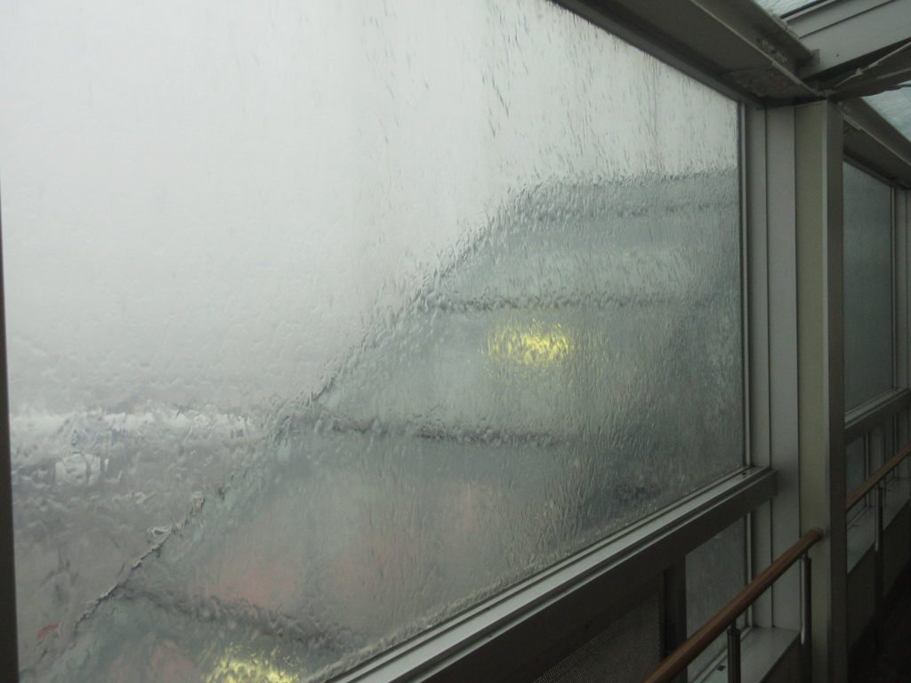 大雨の空港にて③