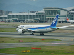 ANA B787-8 福岡空港離陸　②