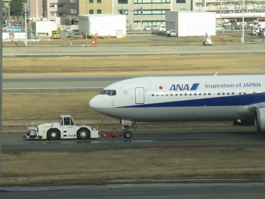 B767のトーイング②