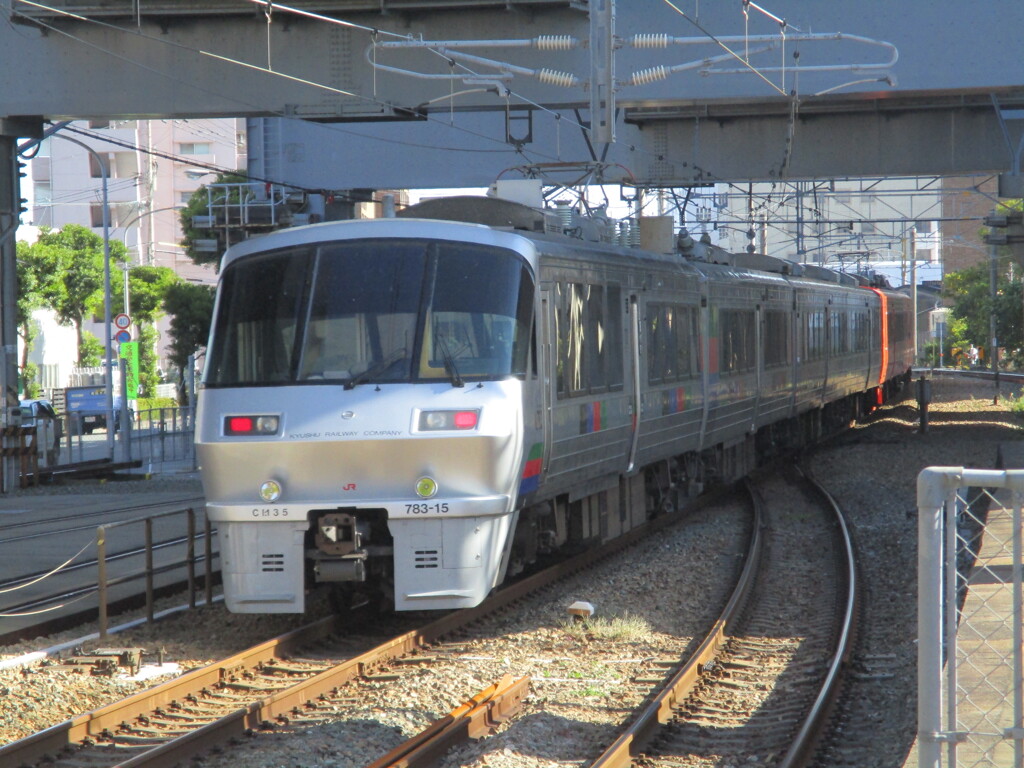 783系CM35　竹下駅通過