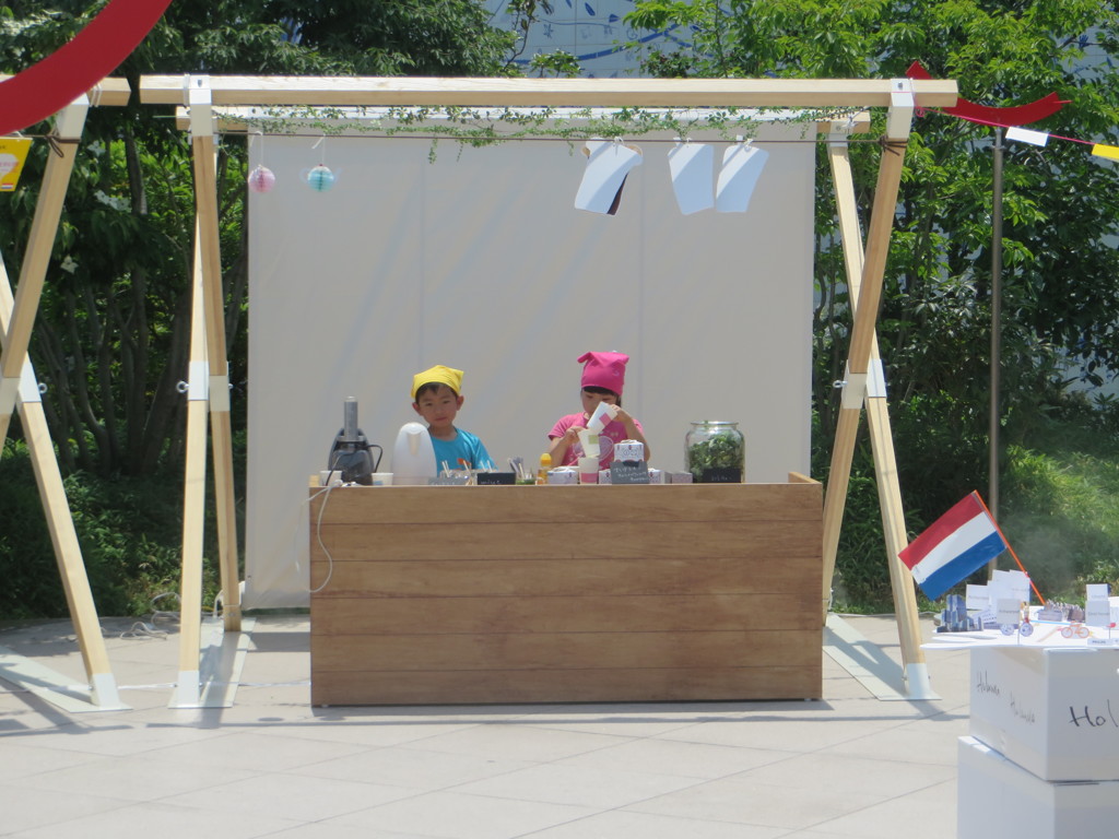 博多シティ屋上での子供カフェ③