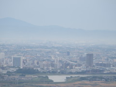 山頂から見る久留米市内