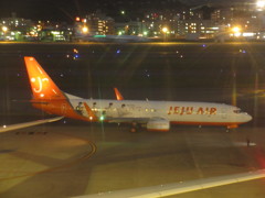 JEJU AIR夜の出発