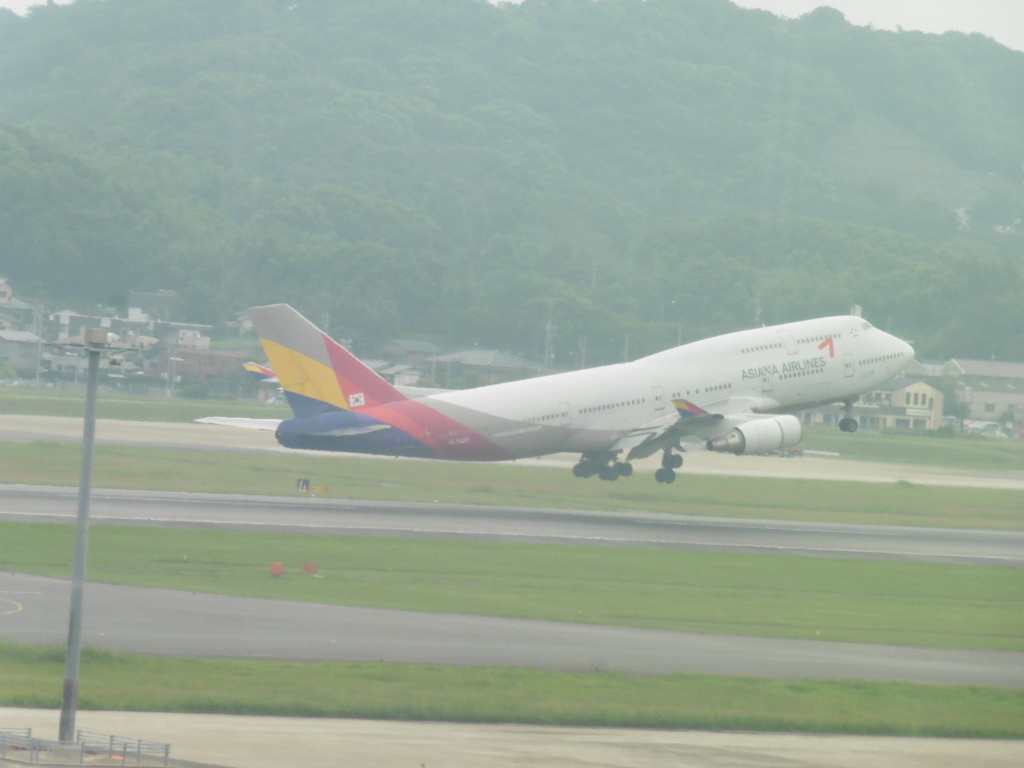 ASIANA　B747-400飛来⑥