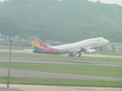 ASIANA　B747-400飛来⑥