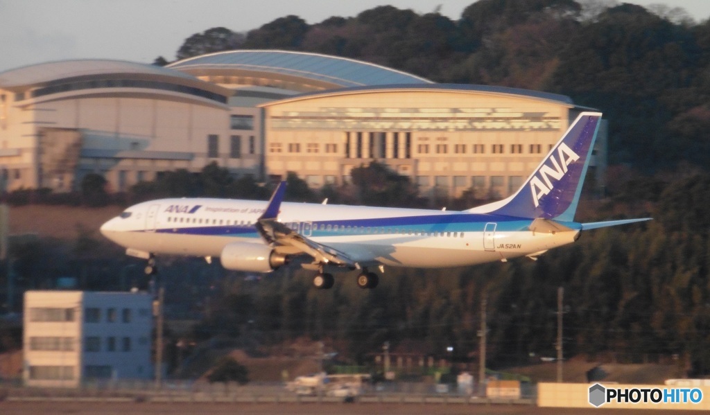 ANA　B738着陸