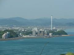 関門海峡からの眺め