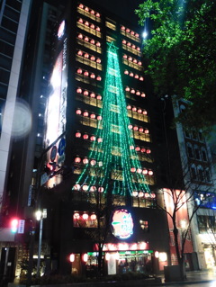 雨の夜のイルミネーション⑥