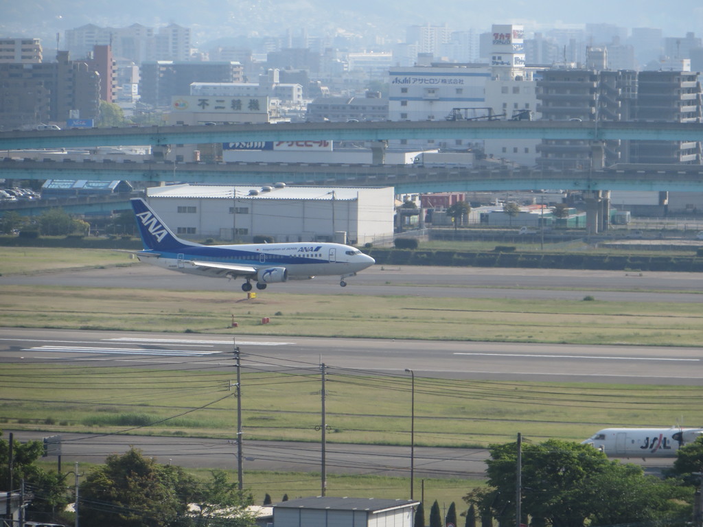丘の上から眺める空港①
