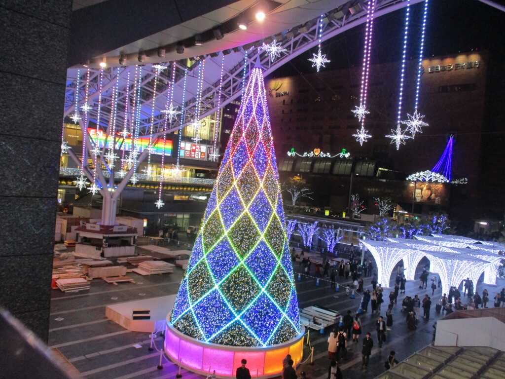 博多シティのイルミネーション点灯　⑧