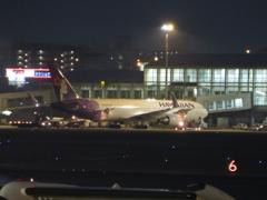 ハワイアン航空がきていて時