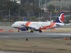 マカオ航空　B-MCI　離陸