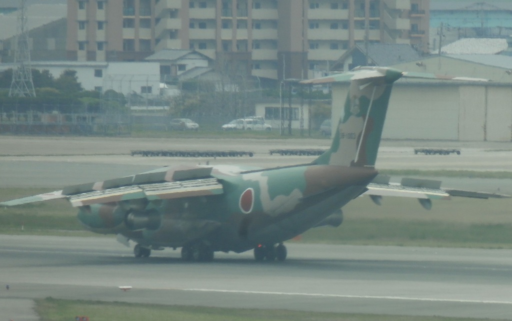航空自衛隊C-1到着