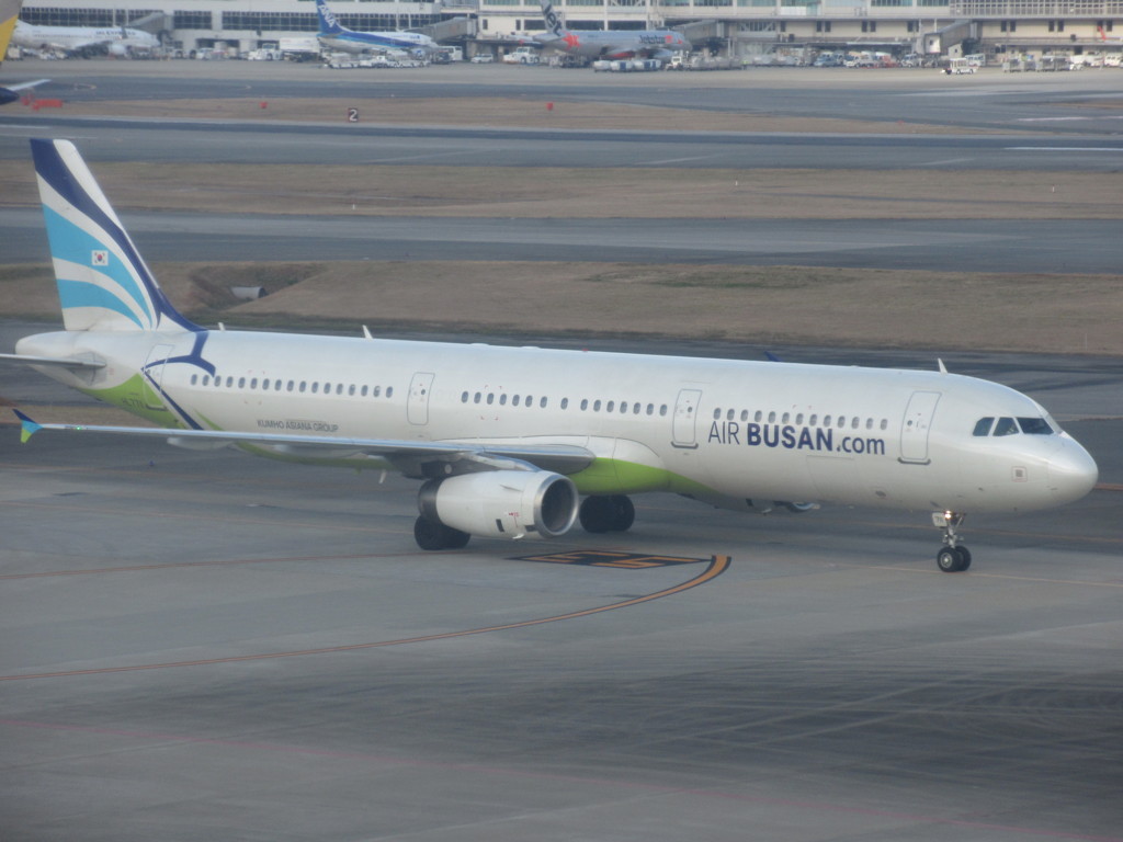 AIR　BUSAN　A321到着