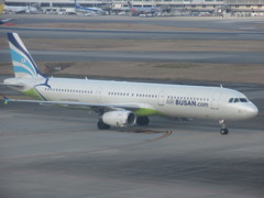 AIR　BUSAN　A321到着