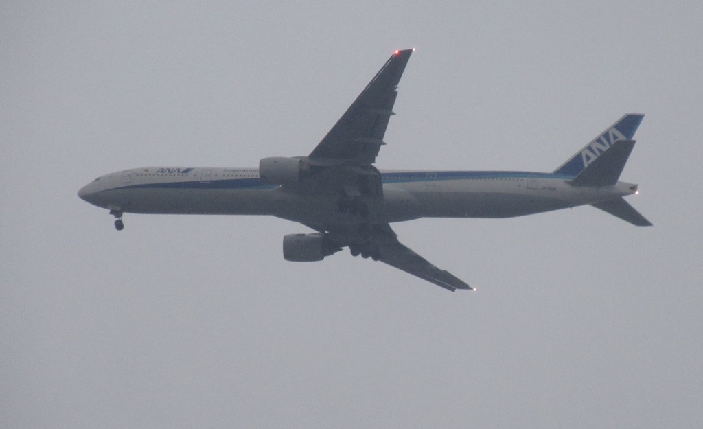 雨の中の着陸③