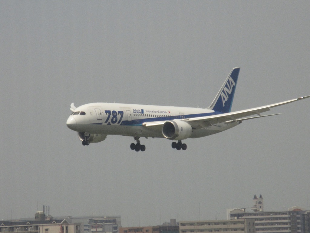 ANA B787の着陸①