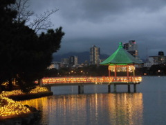 大濠公園とイルミネーション①